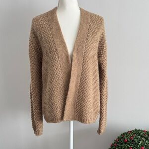 Lineamaglia Tan Women's Cardigan Sz S Made in Italy 🇮🇹